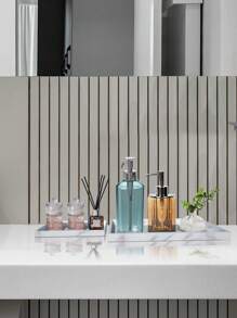 1 件梳妆台托盘 - 11.7 英寸防滑浴室托盘、厨房硅胶柔性皂盒、马桶水箱托盘、台面梳妆台托盘、香水蜡烛钥匙托盘家居浴室装饰浴室收纳秋季装饰返校