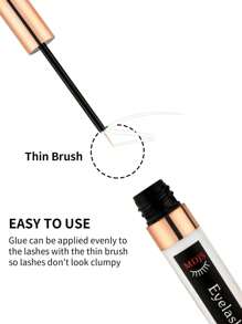 1入組6ml職業無乳膠睫毛膠,超強保持力72小時假睫毛膠,防水黑色睫毛膠,最佳叢狀形睫毛膠,適用於敏感眼部,在家diy假睫毛 - 藍色 - 查看 8