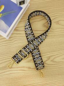 时尚钱包带 38 毫米宽带可调节替换腰带斜挎帆布手提包手袋书包带花卉和复古图案完美的包袋配件行李装饰配件礼物。 - 彩色 - 查看 2