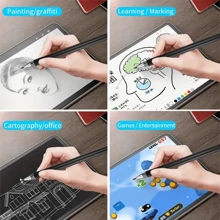 Stylus Pen For Touch Screens, Disc Stylus Pen Fiber Stylus With Magnetically Attached Cap, Compatible With IPhone/IPad Pro/Mini/Air/Android/Microsoft/Surface All Capacitive Touch Screens, Rose Golden Gift For Birthday/Easter/President's Day/Boy/Girlfriends - Black - View 6