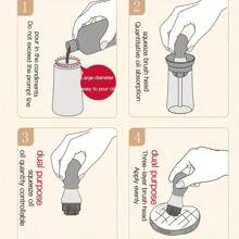 1入組矽膠油瓶刷適用於烘焙和烹飪,玻璃油壺,燒烤 - 藍色 - 查看 6