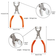 The Hobbyworker Double Nylon Jaw Ring Bending Plier, 2 Sizes Available,  Plier, PVC Comfort Grip Handle, With Spring, For Protecting Wire When Bending - Small Size - View 2