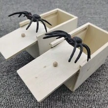 1 Pieza Caja Broma De Araña Creativa Juguete Práctico Para Gastar Bromas - Blanco - Ver 2