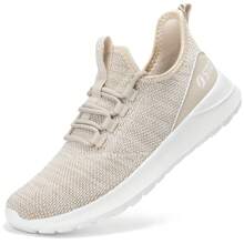 STQ Tennis Shoes Womens Slip On Walking Sneakers With Arch Support - 米色 - 查看 1