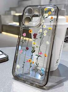 Spring Summer 1pc Colorful Floral Design Thickened Full Coverage Phone Case Comaptible With 15 14 13 12 11 Pro Max Waterproof Shockproof Anti-Fall Scratch Resistant - Multicolor - View 1