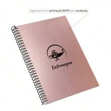 Caderno Colegial De Profissões Enfermagem - Rose Gold - Visão 4