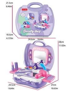 1 Pieza Bolsa De Cosméticos De Juguete Para Niños Y Niñas - Morado - Ver 3