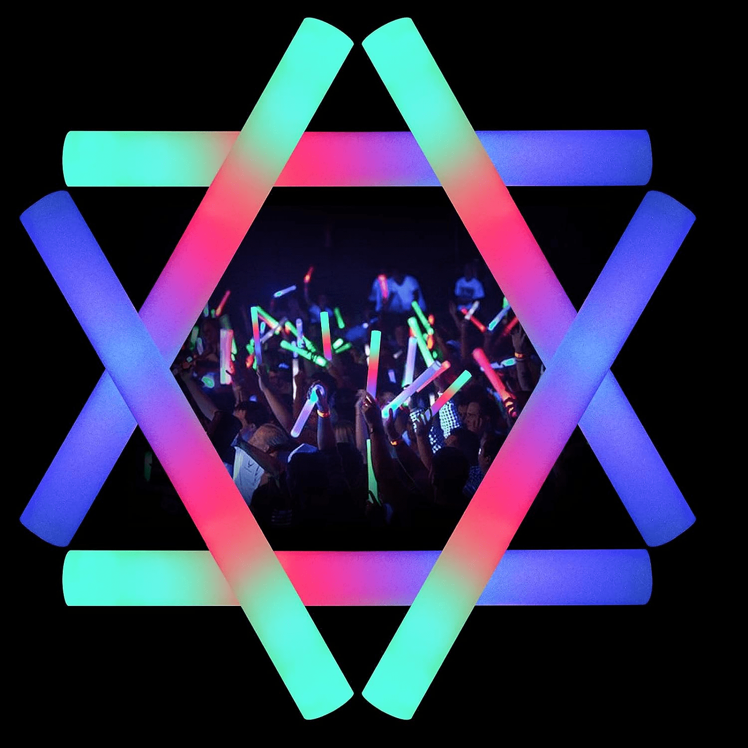 Foam Glow Stick With 3 Modes Of Illumination Perfect For Parties