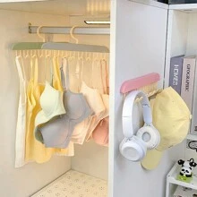 1pc Hanger With 8 Hanging Hooks For Storage, Suitable For Wardrobe, Bra Hanger, Vest Hanger, Popular Rotatable, Plastic Hanger, Closet Hanger, Space Saving Hanger, Wall Mounted Storage, Bathroom Hook, Kitchen Hook, Wardrobe Storage Rack, And Storage Space In Dormitories And Apartments. Can Store Vests, Bras, Scarves Decorations Decor Festival Decor Room Decor Home Decor Decor Bedroom Decor Dress Pants Shoes Jeans Boots Skirtbedroom,Organizer,Organiser,Home Storage,White T Shirt Women,Black Pants Women,Ladies Winter Clothes,Dress,Winter Clothes For Ladies,Elegant Woman Dresses,White Shirt For Ladies,Long Sleeve,White Jumpsuit For Women,Spring Dresses For Women,Spring Outfits For Women,Spring,Spring Clothes,Minimalist,Summer Tops - One Size - View 3