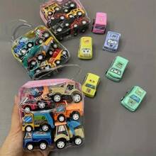 6入組兒童卡通迷你慣車禮物袋,創意兒童玩具,隨機顏色/車型 - 彩色 - 查看 3