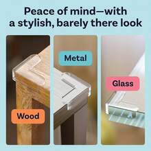 4/8/12/16pcs Corner Protectors, Transparent Table Edge Protectors Bumper, Keep Us, Furniture Cabinet Bumpers - Transparent - View 6