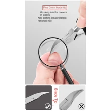 【適用於老年人趾甲厚的情況】足部護理剪刀和指甲刀套裝,鷹喙鉗子設計用於治療剝繭,厚趾甲和內陷趾甲 - 彩色 - 查看 7