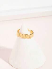1 Pc Fashion And Exquisite Asymmetric Ring Adjustable Women's Daily Life - Yellow Gold - View 2