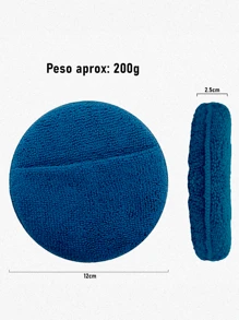 Aplicador Microfibra Macia 300gsm C/ Encaixe De Mão Vonixx - Azul - Visão 3