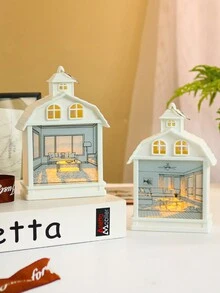 1pc Light Painting Night Light Decorative Table Lamp Candle Holder Led Sun 3d Art Light For Atmosphere - Stairs Path at Dusk - View 3