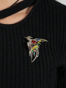 rakol 1件時尚合金鳳凰形狀領針,長尾巴,男女皆宜,適用於日常、派對和宴會 - 胸針 - 查看 7