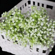 10 szt. sztuczne prawdziwe dotykowe zielone/białe oddechy dla mori style weselne dekoracje, sztuczne rośliny do kompozycji kwiatowych ślub, leśna gałąź na imprezę DIY, dekoracja domu do biura festiwal celebracja, dekoracja imprezy, centralny element wystroju biura domowego estetyczny wystrój pokoju, walentynki, sylwester wiosenny festiwal świąteczny wystrój domu, estetyczny wystrój pokoju, wystrój łazienki, wystrój sypialni, elegancki wystrój pokoju, wystrój pokoju boho, materiały do projektowania krajobrazu inżynieria krajobrazu
