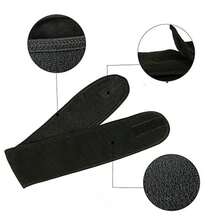 4 Pcs Set Of Four Solid Color Simple Hook And Loop Wash Face Hair Bands Yoga Exercise Headband Ladies Bangs Headband Makeup Headband(Black) - Black - View 2