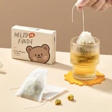 100pcs/Set Disposable Non-Woven Tea Filter Bags, Suitable For Kitchen And Living Room - White - View 2