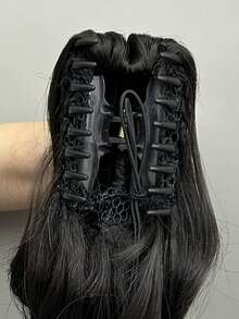 10 Inch Vi mô Quăn Phần mở rộng tóc đuôi ngựa Dài Quăn Tóc đuôi gà Cái vuốt Nối tóc Tự nhiên Tóc giả tổng hợp Đối với phụ nữ - màu nâu - Xem 7