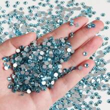 0.2cm/0.3cm/0.4cm/0.5cm Flat Bottom Crystal Rhinestone, Resin Diamond Decor For Cups, Toys, DIY, Shoes, Clothing Decoration Materials