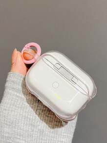 Apple Baby Pink Creative 3D Pink Ribbon Bowknot Wireless Earphone Protective Case, Compatible With Airpods 1/2 And AirPods 3/Pro/Pro2 - Multicolor - View 4