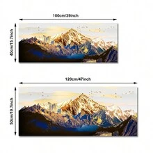 FajerminArt 1 件帆布畫,抽象風景山景油畫牆壁藝術裝飾,適合客廳、臥室,無框 - 彩色 - 查看 3