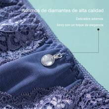 Lenceria De Encaje Calzon Cachetero Sexy Para Dama - Negro - Ver 7