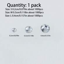 0.2cm/0.3cm/0.4cm/0.5cm钻石材料平底树脂钻石仿水钻适用于水杯玩具手工DIY、鞋子、服装装饰 - 煙黃色 - 查看 5