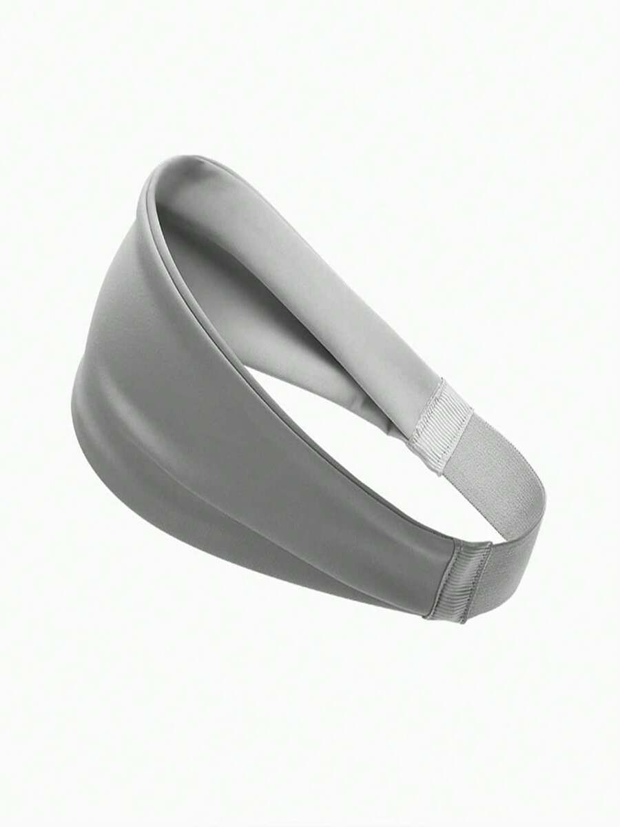 Sports Sweatband, Running Fitness Headband, Anti Sweat Head Wrap For Workout - Grey - View 1