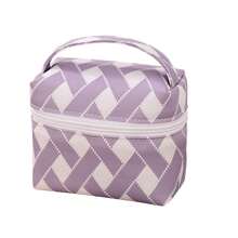 1pc Small Knitted Cosmetic Bag, Mini Handbag, School Style, Portable Travel Organizer Makeup Bag Make Up Organizer Makeup Storage - Purple - View 6