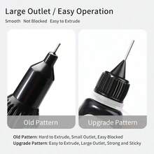 XEIJAYI 1瓶10ml黏性鑽石膠,柔軟扁邊密封膠,指甲密封膠,無需清洗膠黏,鑽孔膠,大型鑽孔,平底鑽,堆垛鑽,滑接密封膠 - 無色 - 查看 6