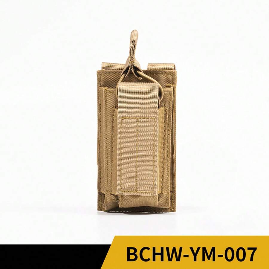 1pc Brown Outdoor 007 Magazine Pouch Bag With Tactical Vest Hanging Bag Utility Pouch - Brown - View 1