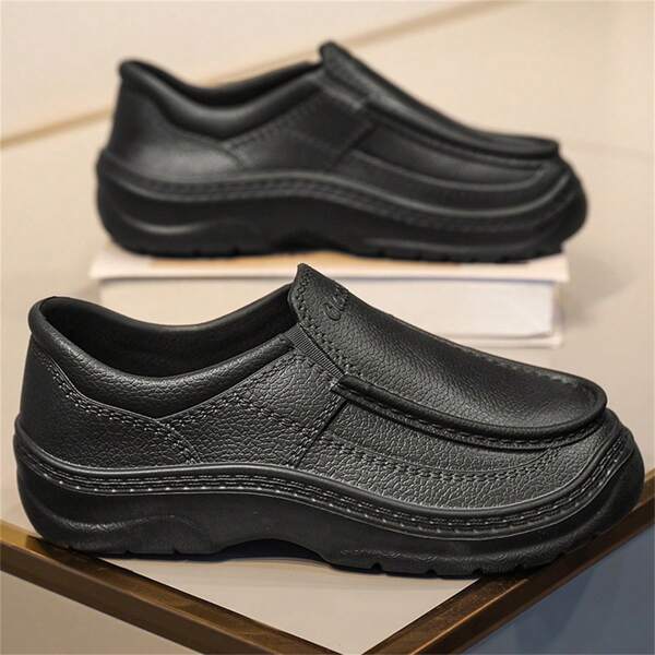Men's Work Safety Shoes, Multi-Functional Protective Shoes, Rain Boots, Chef Shoes, Waterproof, Anti-Oil, Comfortable, All-Match Style