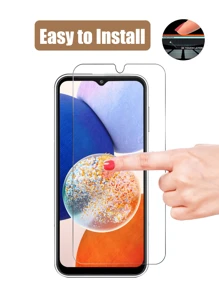 5pcs High Definition Tempered Glass Screen Protector, Scratch-Resistant, Smooth Edges, Shockproof, Compatible With Samsung Galaxy A14/A15/A25/A34/A35/A54/S23 FE/A05s/S24 FE/A06 - Clear - View 6