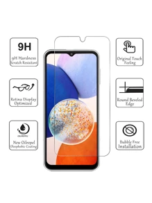 5pcs High Definition Tempered Glass Screen Protector, Scratch-Resistant, Smooth Edges, Shockproof, Compatible With Samsung Galaxy A14/A15/A25/A34/A35/A54/S23 FE/A05s/S24 FE/A06 - Clear - View 5