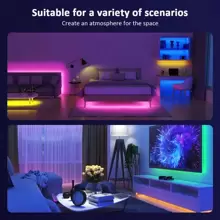Led Strip Lights 3 Key Rgb Neon Strips Light Rgb Led Tape 5m Smart Led Lights For Room Decoration - 3 Keys - View 5