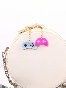 1 Khuôn nhựa silicon làm tay cầm chơi game Khuôn đúc nhựa làm tay cầm chơi game 5 ngăn lý tưởng để làm đồ trang sức và móc chìa khóa Quà tặng mặt dây chuyền tay cầm chơi game mini sáng tạo tự làm - Hồng - Xem 3