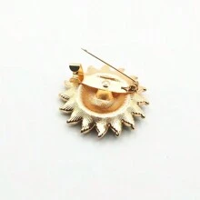 Broche Con Forma De Girasol Y Margarita Con Pedrería Y Gota De Aceite Para Ropa, Accesorio De Bolso - Multicolor - Ver 4