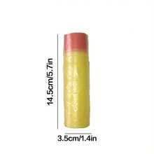 15入/卷帶自動封口的一次性拉繩垃圾袋,可用於廚房、浴室家庭使用,黃色,加厚攜帶式垃圾袋 - 黃色 - 查看 7