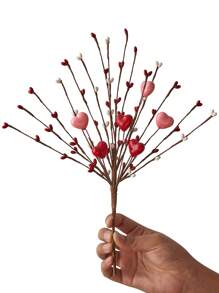 1pc/3pcs Quà tặng ngày lễ tình nhân Hoa quả mọng đỏ nhân tạo Cành hoa quả mọng hình trái tim Cành hoa giả cho bạn gái Đám cưới Trang trí bàn tại nhà Thủ công DIY, Ngày lễ tình nhân, Quà tặng - Nhiều màu - Xem 6