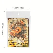 20pcs/Pack Vintage Botanical Floral & Butterfly Design Material Paper For Planner - Pink - View 2