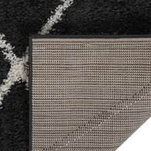 Shaggy Rug High Pile Beige And Anthracite 160x230 Cm - Black - View 5