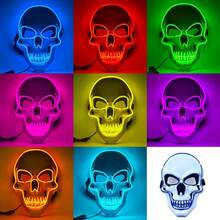 XIANG YU LED Light Masks To Light Up Your Halloween - 3 Lighting Modes For Men, Women & Kids! - Multicolor - View 8