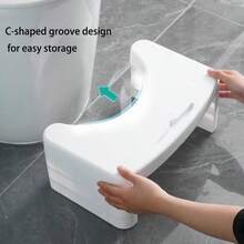 1pc Toilet Stool For Kids - White - View 5