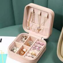 Jewelry Storage Box For Earring, Bracelet, Necklace, Ring, Portable & Mini & Delicate - Multicolor - View 3
