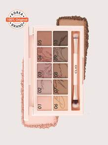 Clio 专业眼影盘，眼影，韩式彩妆，哑光，珠光，闪片，珍珠光泽，显色度高，持久不脱妆，韩国化妆品（09 植物勃艮第红），礼品装 - 09 Botanic Mauve - 查看 2