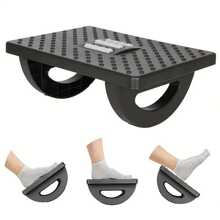 1PC Ergonomic Office Foot Rest - Under Desk Footrest With Foot Massage Feet Stand - Perfect Work From Home Accessory For Maximum Comfort & Support! - Black - View 4