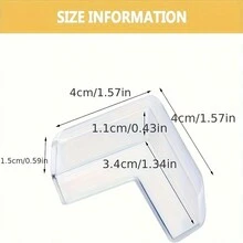 4/8/12/16pcs Corner Protectors, Transparent Table Edge Protectors Bumper, Keep Us, Furniture Cabinet Bumpers - Transparent - View 2