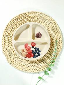 1个便携式防震硅胶婴儿喂食训练碗，配4个吸盘。可水洗，耐高温、耐低温，易清洁，耐用，可放入洗碗机清洗（卡其色） - 卡其色 - 查看 3